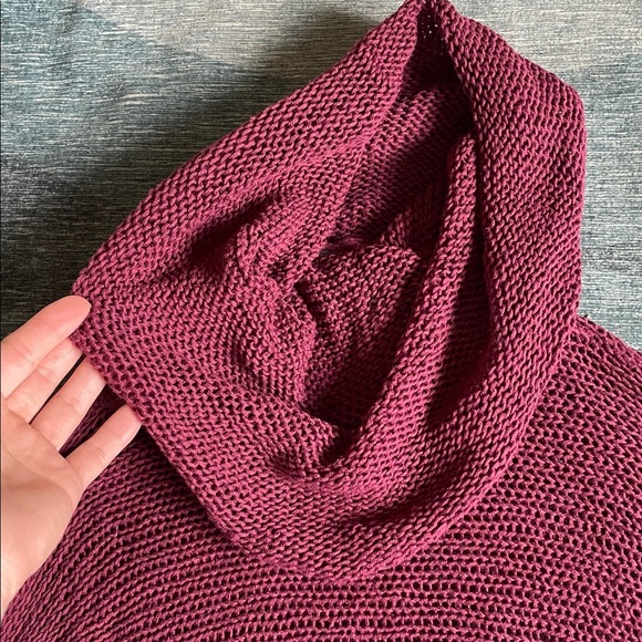 Wooden Ships Burgundy Cowl Neck Sweater - Picture 13 of 15